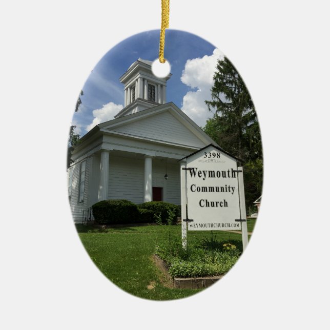 Weymouth Community Church ornament (Front)