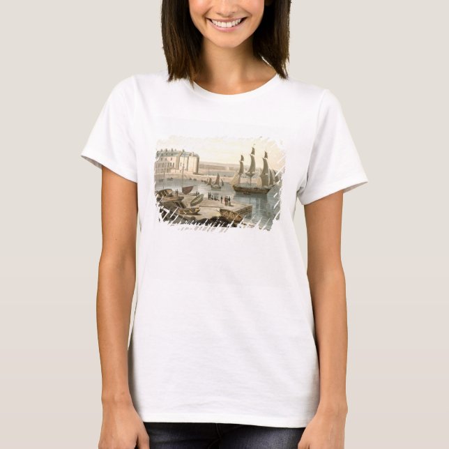 Weymouth Harbour, from 'A Voyage Around Great Brit T-Shirt (Front)