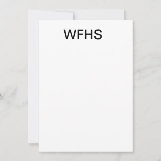 WFHS INVITATION