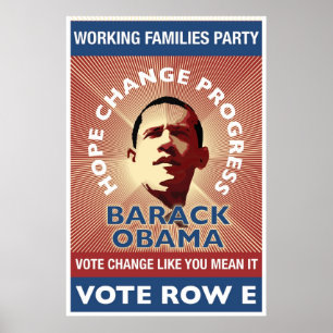 WFP - Vote Change Like You Mean It - T. Stoner Poster