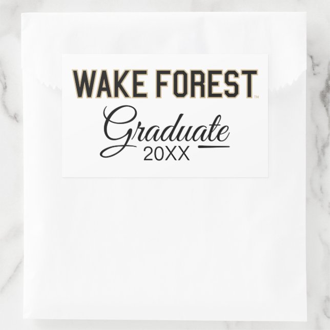 WFU | Wake Forest Rectangular Sticker (Bag)