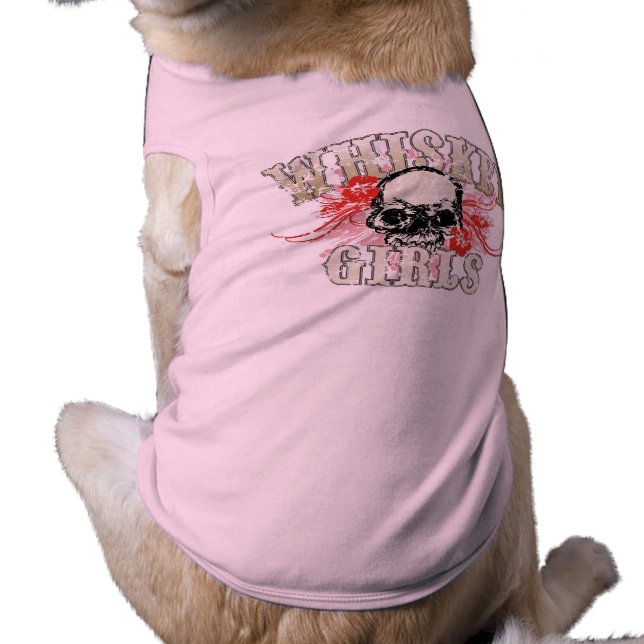 WG Flower Skull Pup Shirt (Back)