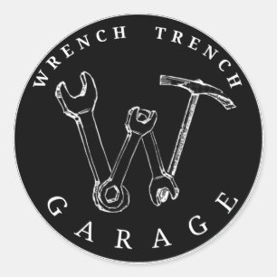 WGT Black logo Sticker