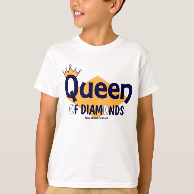 WH Softball Queen of Diamonds T-Shirt (Front)