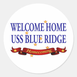 WH USS Blue Ridge 2 Classic Round Sticker