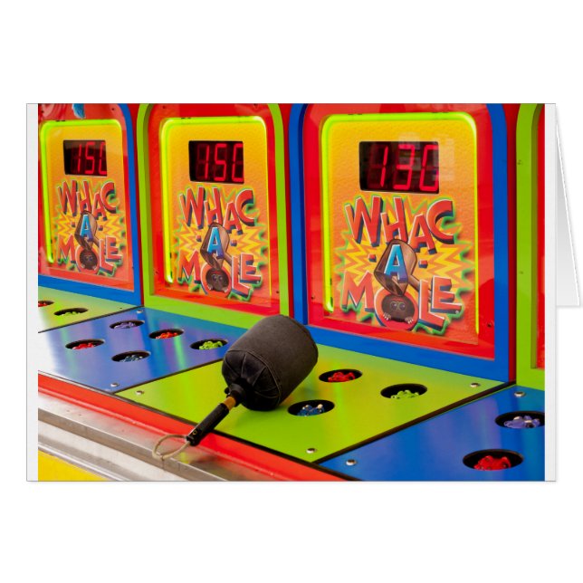 Whac A Mole Arcade Game (Front Horizontal)