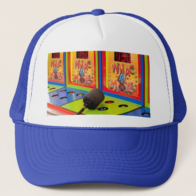 Whac A Mole Arcade Game Trucker Hat (Front)