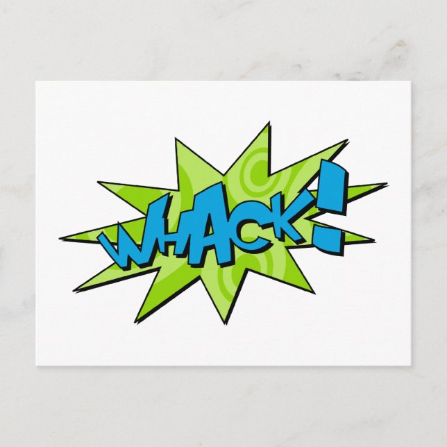 Whack Comic Book Postcard (Front)