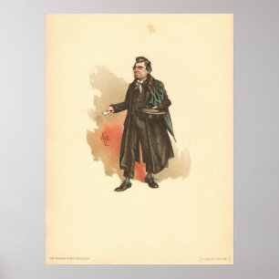 Whackford Squeers, Kyd, Dickens Nicholas Nickleby Poster