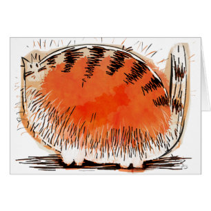 whacky orange cartoon cat