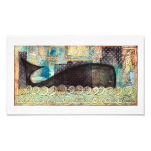 Whale 14 x 8 Print