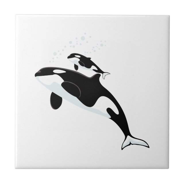 Whale and Baby Tile (Front)