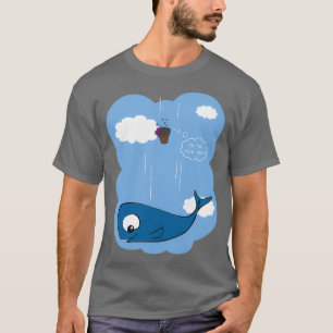 Whale and petunias T-Shirt