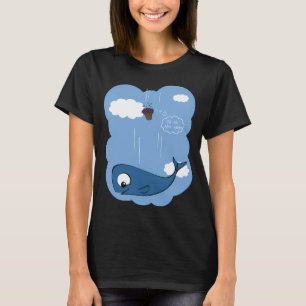 Whale and petunias T-Shirt