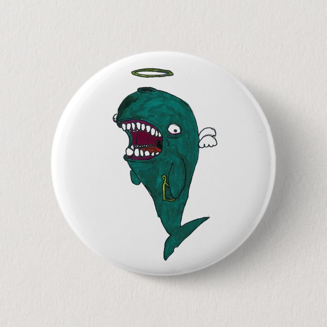 Whale angel Button (Front)