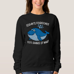 Whale Art For Men Women Orca Narwhal Blue Whales P Sweatshirt