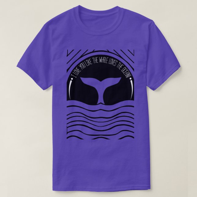 Whale at sunset T-Shirt (Design Front)