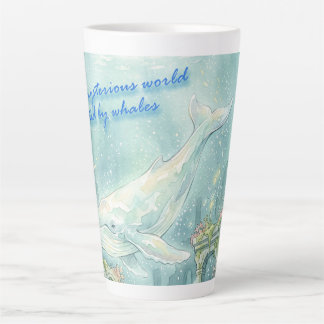 Whale Atlantis Underwater Fantasy Latte Mug
