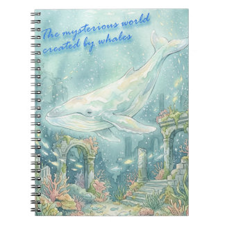 Whale Atlantis Underwater Fantasy Notebook