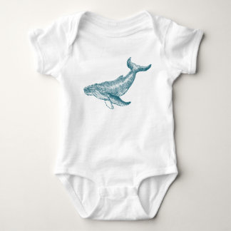 whale baby bodysuit