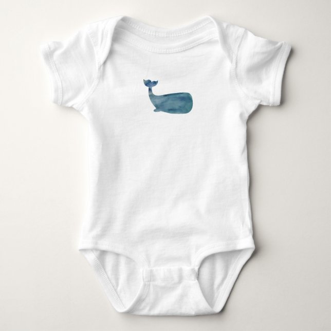 Whale Baby Bodysuit (Front)