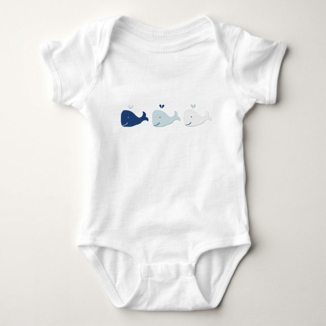 Whale Baby Bodysuit (Front)