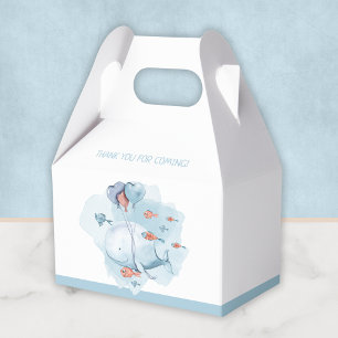 Whale Baby Shower Thank You Favour Box