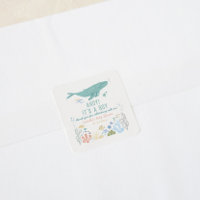 Whale Baby Shower Thank You