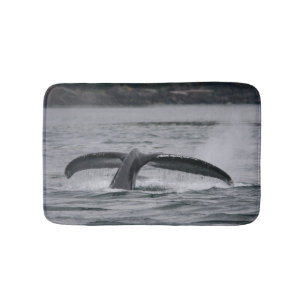whale bath mat
