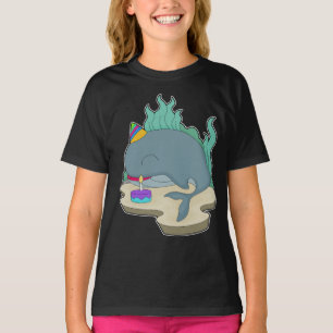 Whale Birthday Cake T-Shirt