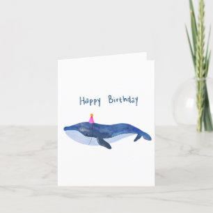 Whale Birthday Card