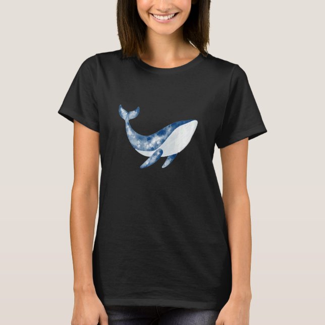 Whale Blue Whale Pottwal Sea Animal  with Orca Mot T-Shirt (Front)