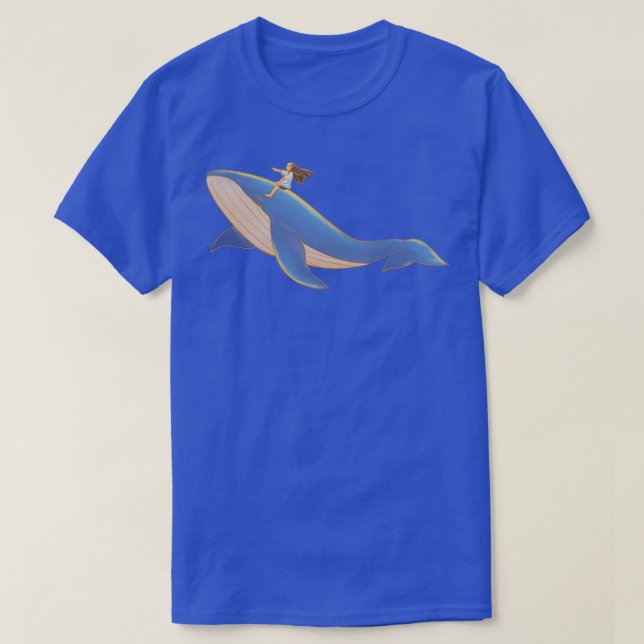 whale bond mother child love nature ocean sea wate T-Shirt (Design Front)