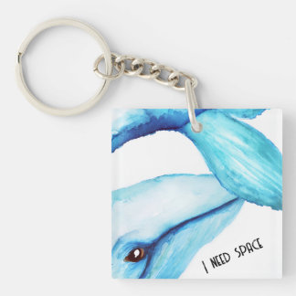 Whale Button Key Ring