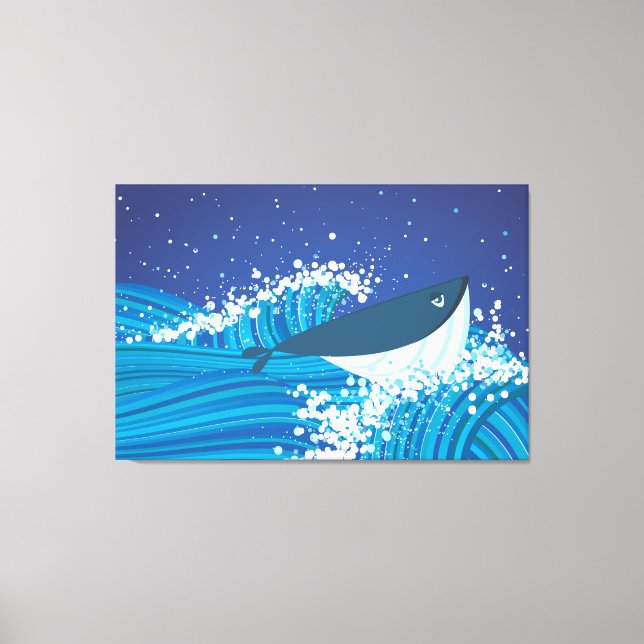Whale Canvas Print (Front)