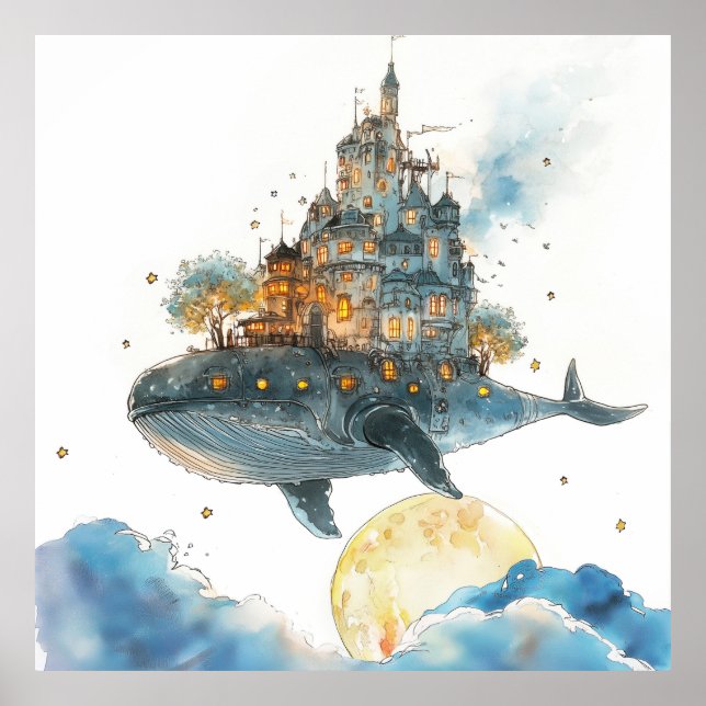 Whale: Castle in the Sky Poster (Front)