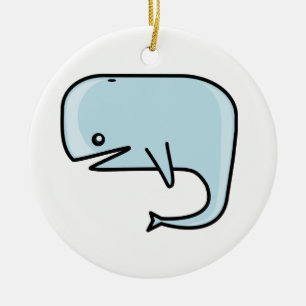 Whale Ceramic Tree Decoration