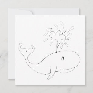 Whale Childish Drawing
