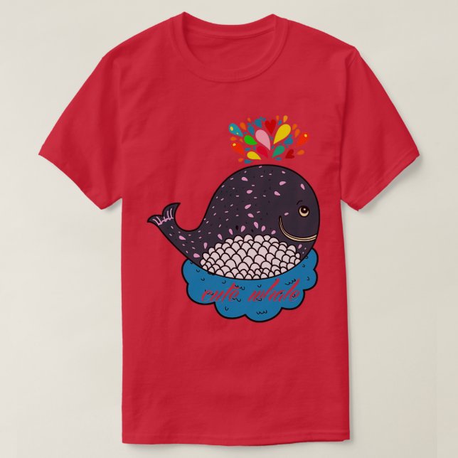 whale cute 1 T-Shirt (Design Front)
