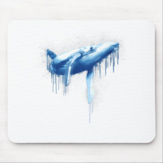 Whale Cute Animal Graphic Mouse Mat