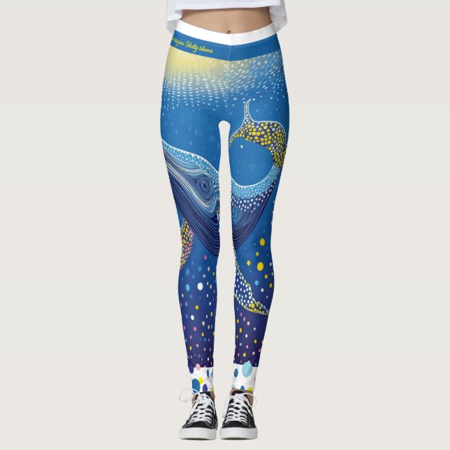 Whale Dancing Leggings (Front)