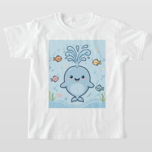 Whale design t shirt