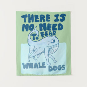 Whale Dog funny creature Tapestry
