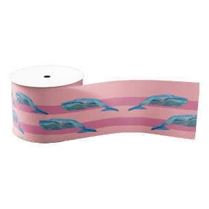 Whale Dolphins Sea animals Fish  Ribbon Grosgrain Ribbon