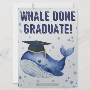 WHALE DONE GRADUATE! CARD