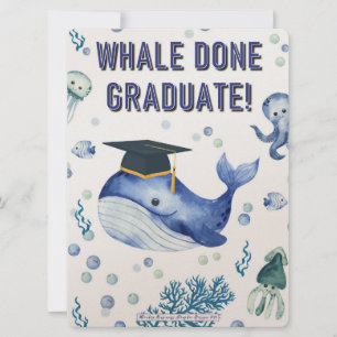 WHALE DONE GRADUATE! CARD
