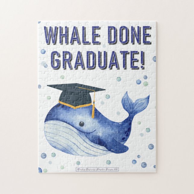 WHALE DONE GRADUATE! JIGSAW PUZZLE (Vertical)