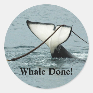 Whale Done! Sticker