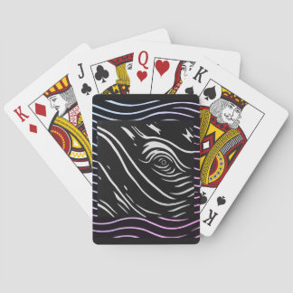 Whale eye playing cards