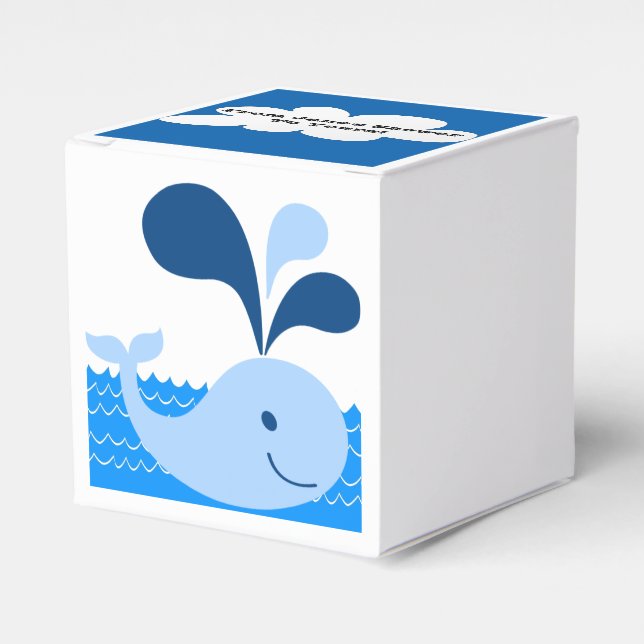 Whale Favour Favour Box (Front Side)